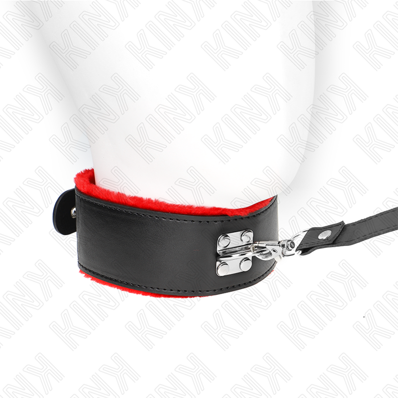 KINK - COLLANA CON CINTURA 116 CM CON CINTURINO IN PELLE ROSSO REGOLABILE 40-48 CM X 6 CM – Collane – foto 3