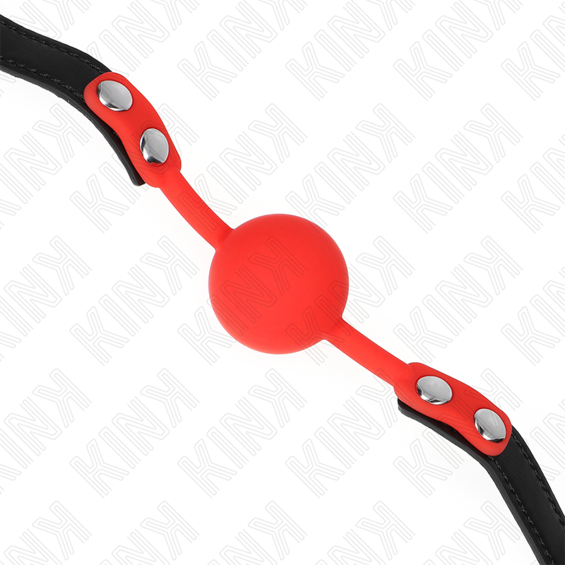 KINK - PALLA IN SILICONE ROSSA 4 CM GAG 60 x 2 CM – Mascelle – foto 3