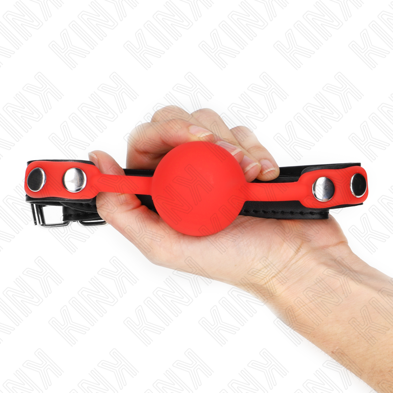 KINK - PALLA IN SILICONE ROSSA 4 CM GAG 60 x 2 CM – Mascelle – foto 4