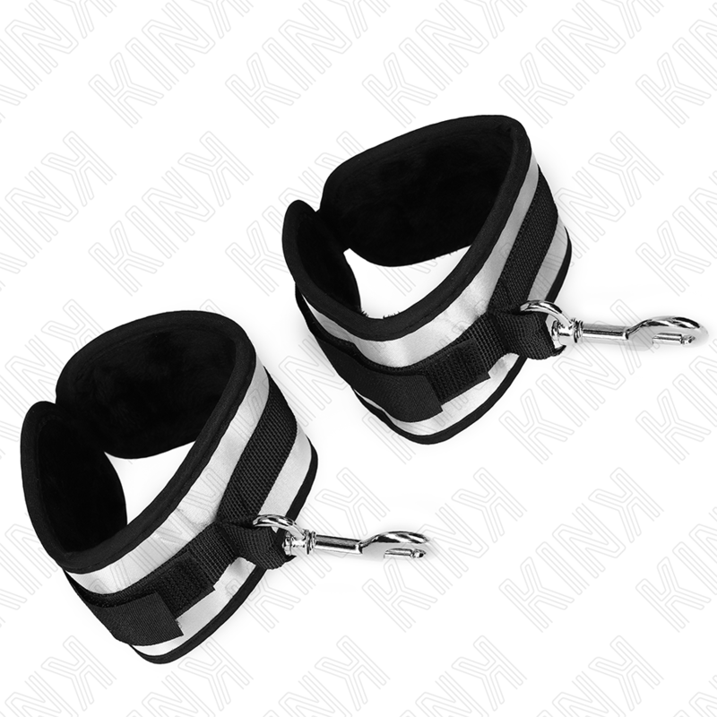 KINK - POLSINI IN NEOPRENE GRIGIO 23 X 5 CM – Sistemare le manette – foto 3