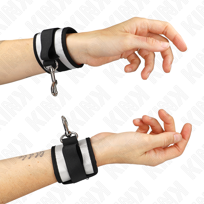 KINK - POLSINI IN NEOPRENE GRIGIO 23 X 5 CM – Sistemare le manette