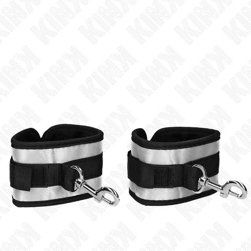KINK - POLSINI IN NEOPRENE GRIGIO 23 X 5 CM – Sistemare le manette – foto 4