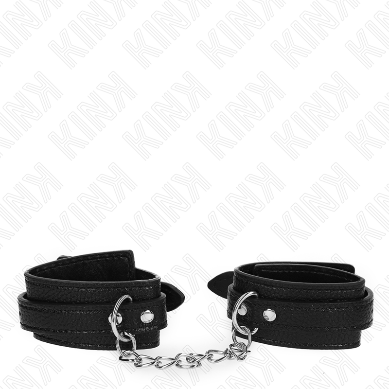 KINK - RESISTENZA DA POLSO CON MOTIVO SERPENTE NERO REGOLABILE 20-28 CM X 5,4 CM – Sistemare le manette – foto 2
