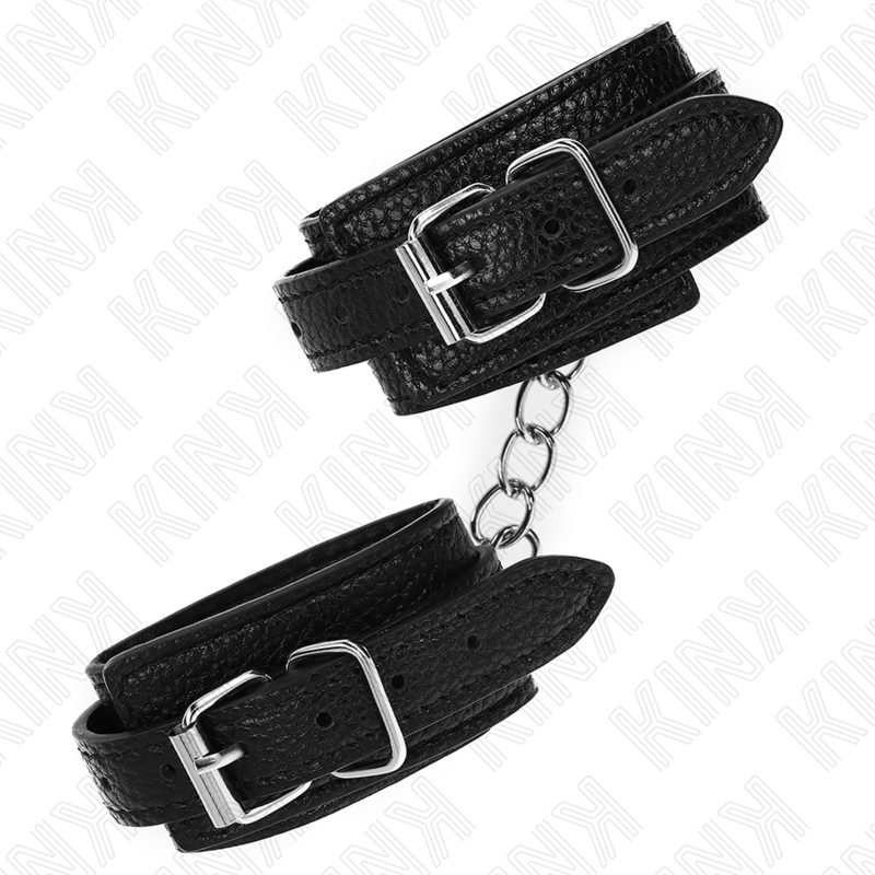 KINK - RESISTENZA DA POLSO CON MOTIVO SERPENTE NERO REGOLABILE 20-28 CM X 5,4 CM – Sistemare le manette – foto 4