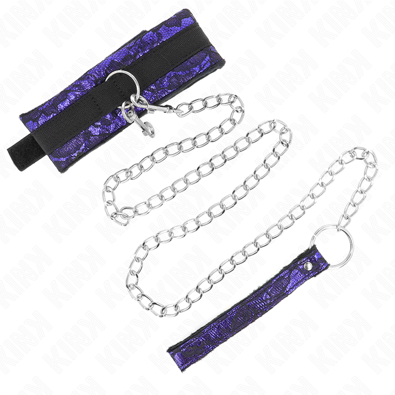 KINK - COLLANA CORTA IN PIZZO DI VELLUTO CON CINTURA 105 CM CON PROFILO IN NYLON 44 X 5,5 CM – Collane – foto 2