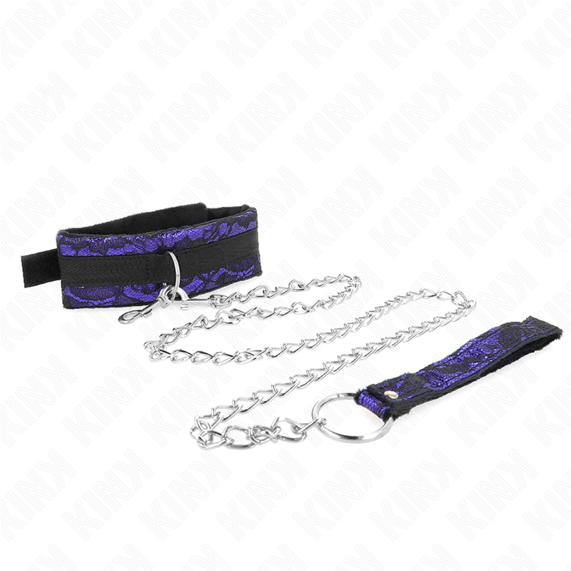 KINK - COLLANA CORTA IN PIZZO DI VELLUTO CON CINTURA 105 CM CON PROFILO IN NYLON 44 X 5,5 CM – Collane – foto 3