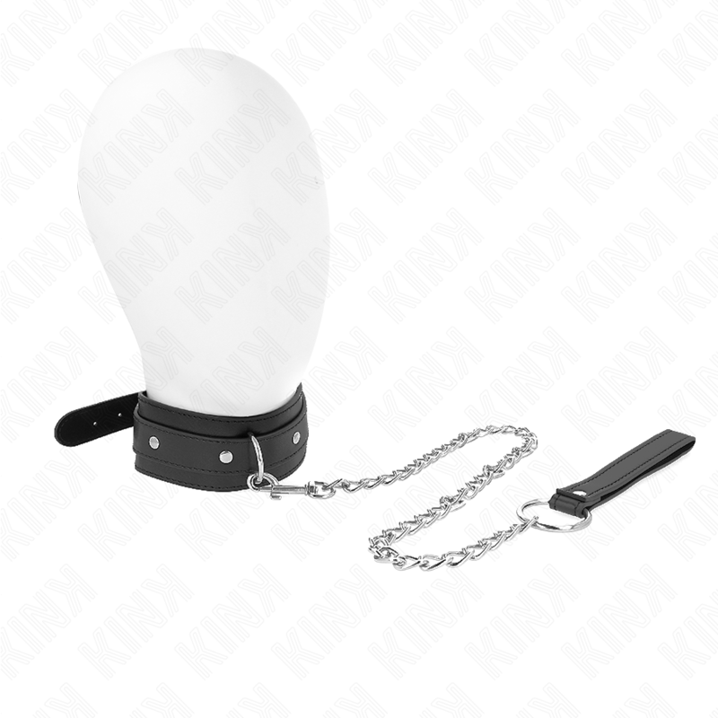 KINK - COLLANA CON GUINZAGLIO 65 CM 1 ANELLO REGOLABILE 38-49 CM X 5 CM – Collane
