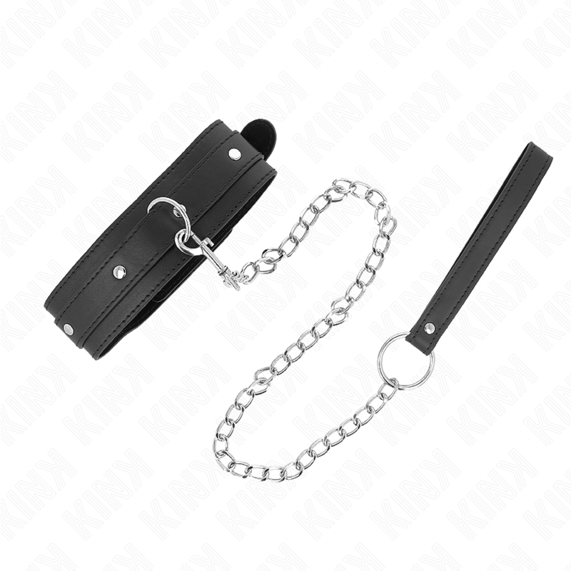 KINK - COLLANA CON GUINZAGLIO 65 CM 1 ANELLO REGOLABILE 38-49 CM X 5 CM – Collane – foto 2