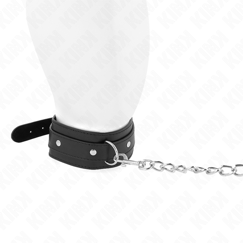 KINK - COLLANA CON GUINZAGLIO 65 CM 1 ANELLO REGOLABILE 38-49 CM X 5 CM – Collane – foto 3