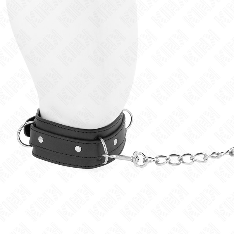 KINK - COLLANA CON GUINZAGLIO 65 CM MODELLO 3 ANELLI 1 REGOLABILE 38-49 CM X 5 CM – Collane – foto 3