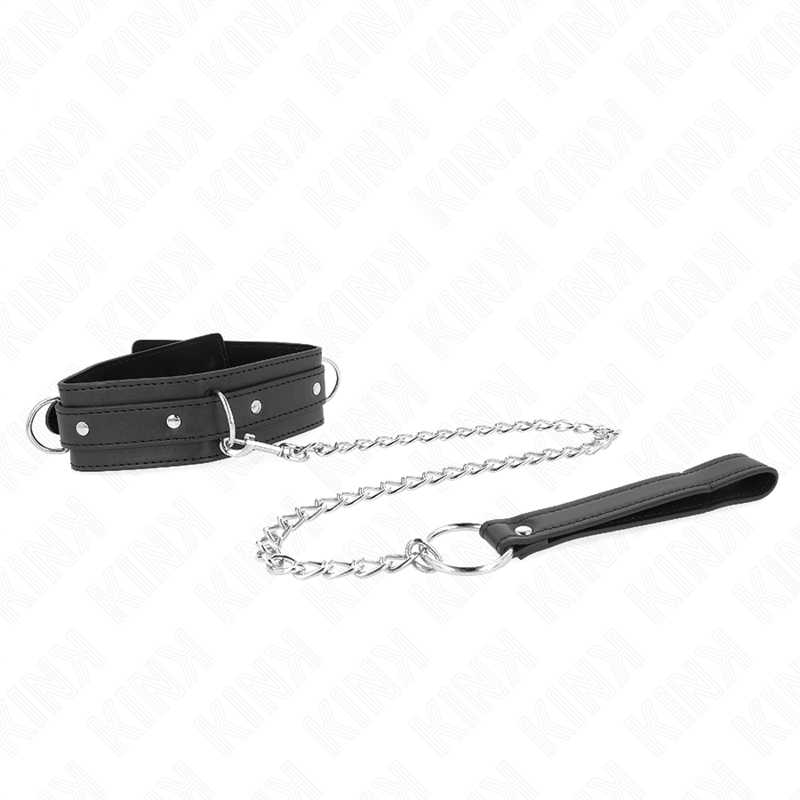 KINK - COLLANA CON GUINZAGLIO 65 CM MODELLO 3 ANELLI 1 REGOLABILE 38-49 CM X 5 CM – Collane – foto 2