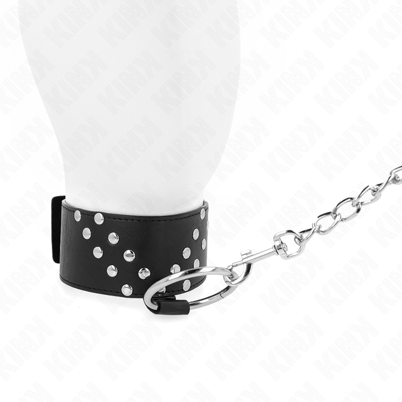 KINK - COLLANA CON CINTURA 65 CM CON RIVETTO A V REGOLABILE 36-43 CM X 5 CM – Collane – foto 5