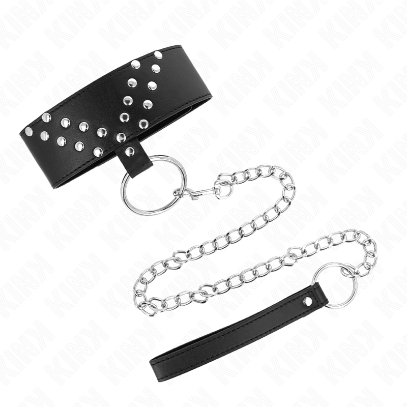 KINK - COLLANA CON CINTURA 65 CM CON RIVETTO A V REGOLABILE 36-43 CM X 5 CM – Collane – foto 2