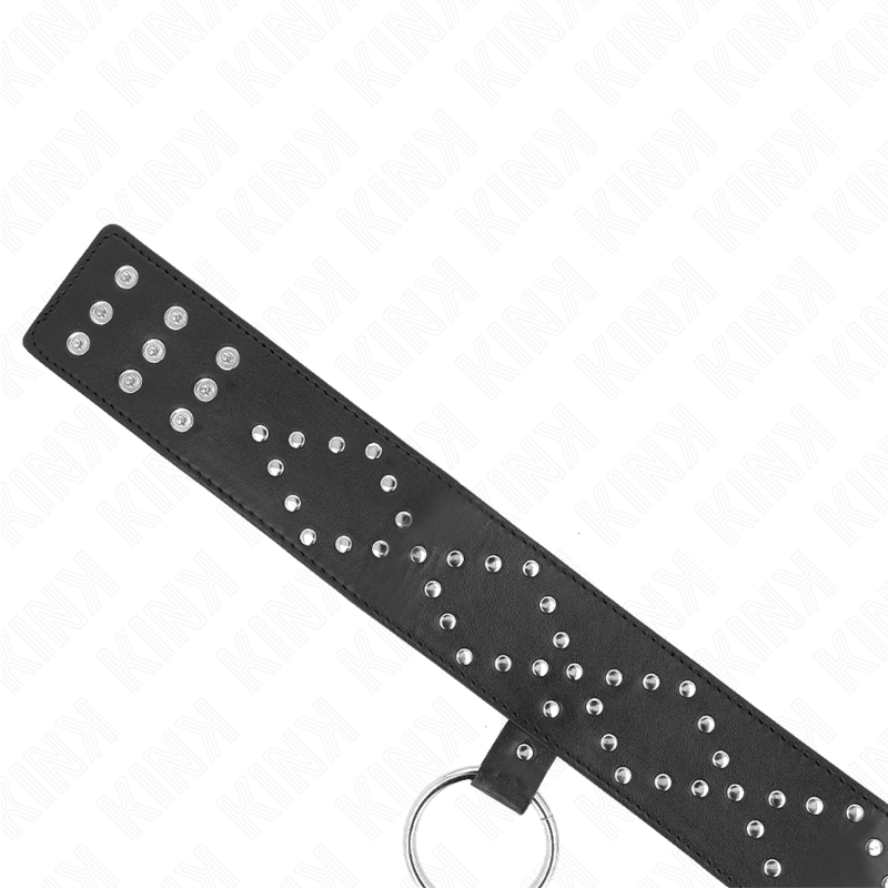 KINK - COLLANA 65 CM CON GUINZAGLIO CON BORCHIE ARGENTO MODELLO 3 REGOLABILE 36-43 CM X 5 CM – Collane – foto 6