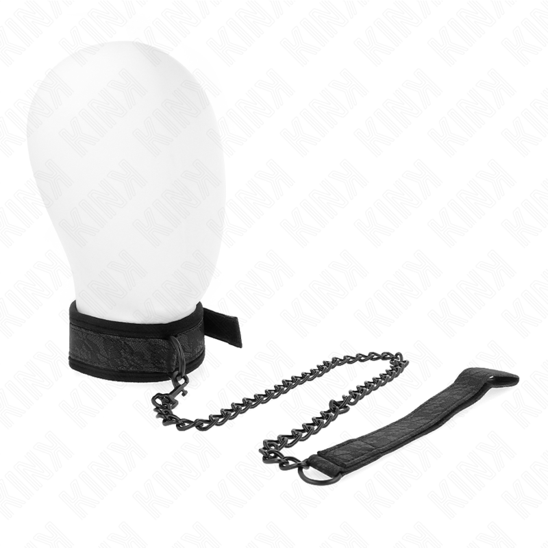 KINK - COLLARE MODELLO BASE CON GUINZAGLIO 77 CM MODELLO 5 REGOLABILE 34-54 CM X 5 CM – Collane