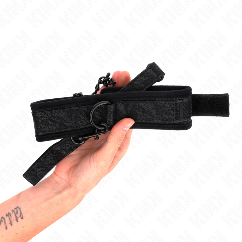 KINK - COLLARE MODELLO BASE CON GUINZAGLIO 77 CM MODELLO 5 REGOLABILE 34-54 CM X 5 CM – Collane – foto 5