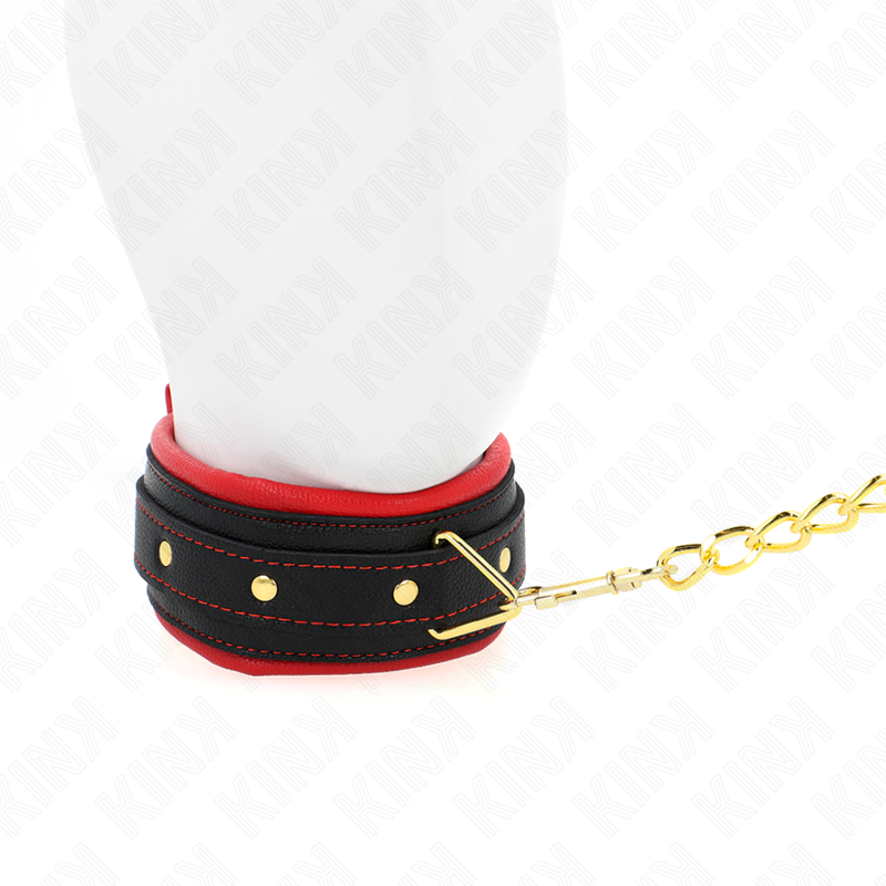 KINK - COLLARE CON GUINZAGLIO IN TESSUTO TINTO REGOLABILE 33-48 CM X 5,7 CM – Collane – foto 3