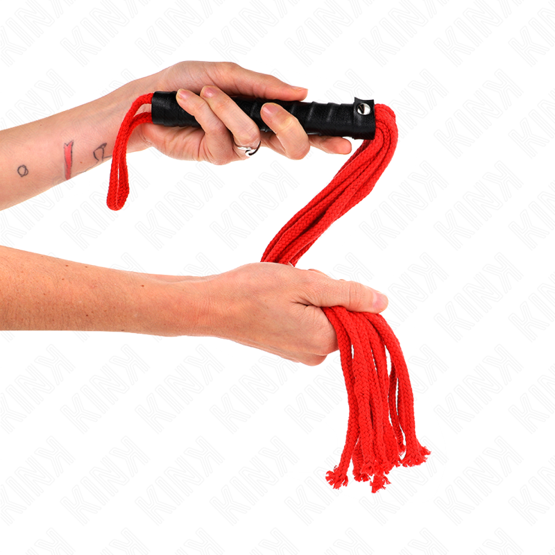 KINK - FRUSTA IN CORDA ROJO 56 CM – Fruste BDSM – foto 4