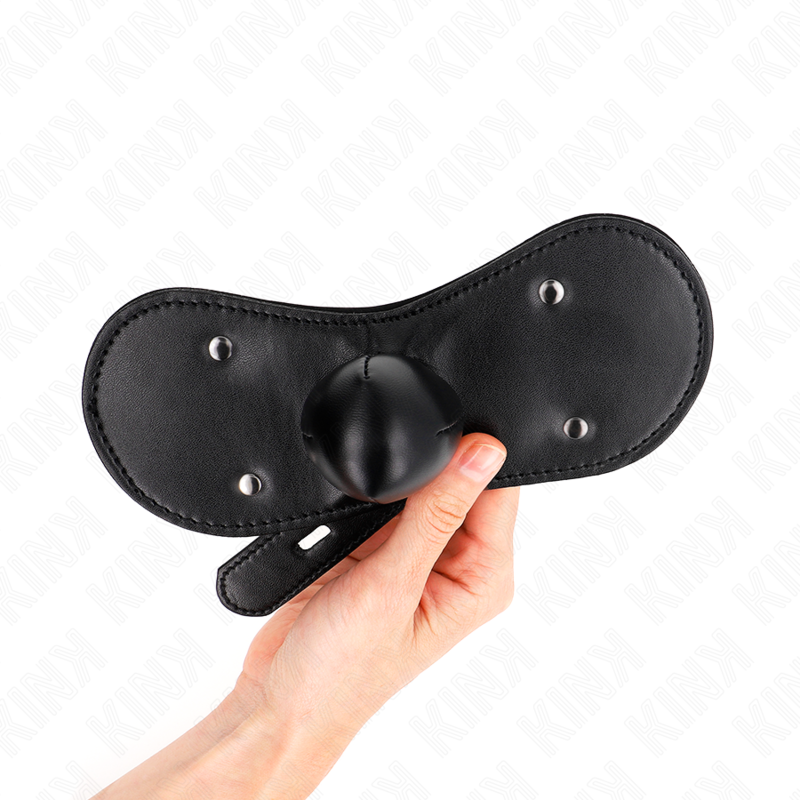 KINK - MASCHERA BOCCA BALL GAG CON SERRATURA REGOLABILE 42-60 CM – Mascelle – foto 3