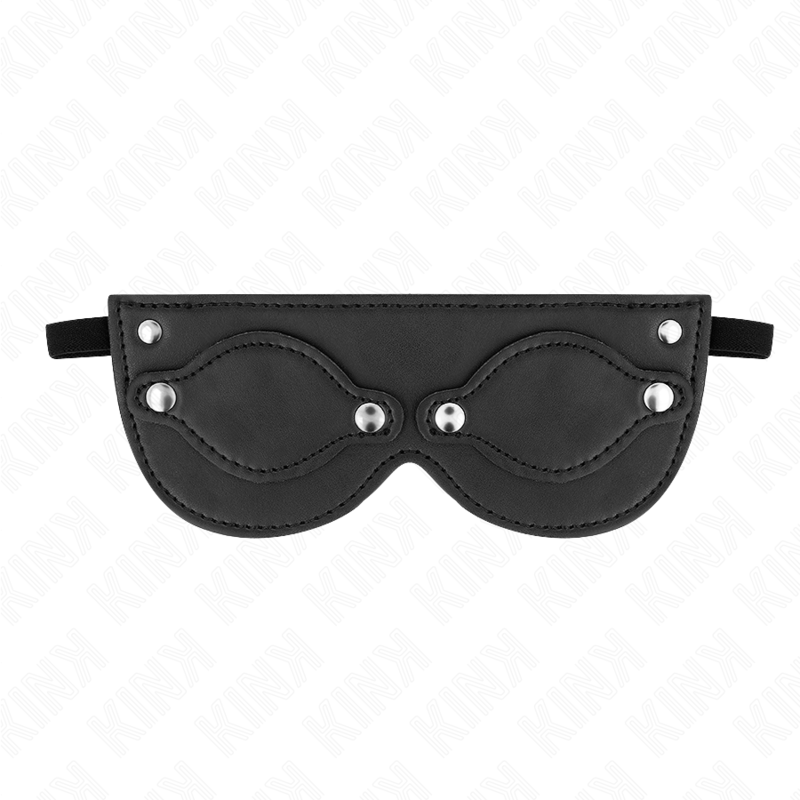KINK - MASCHERA IN SIMILPELLE CON COPRI OCCHI RIMOVIBILI 22 x 9 CM – Maschere / Maschere per gli occhi – foto 2