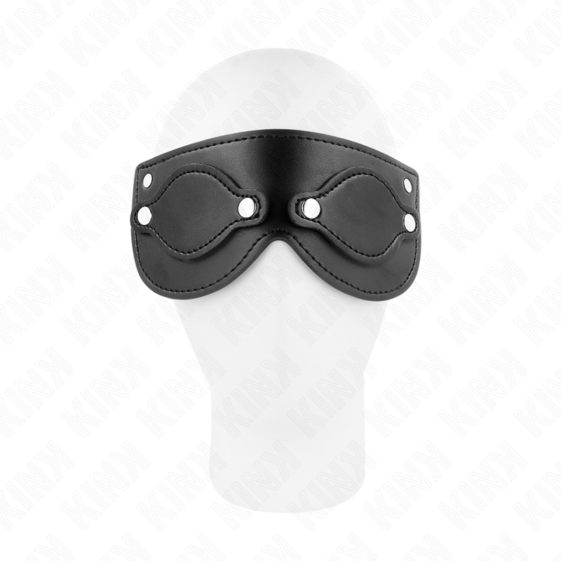 KINK - MASCHERA IN SIMILPELLE CON COPRI OCCHI RIMOVIBILI 22 x 9 CM – Maschere / Maschere per gli occhi