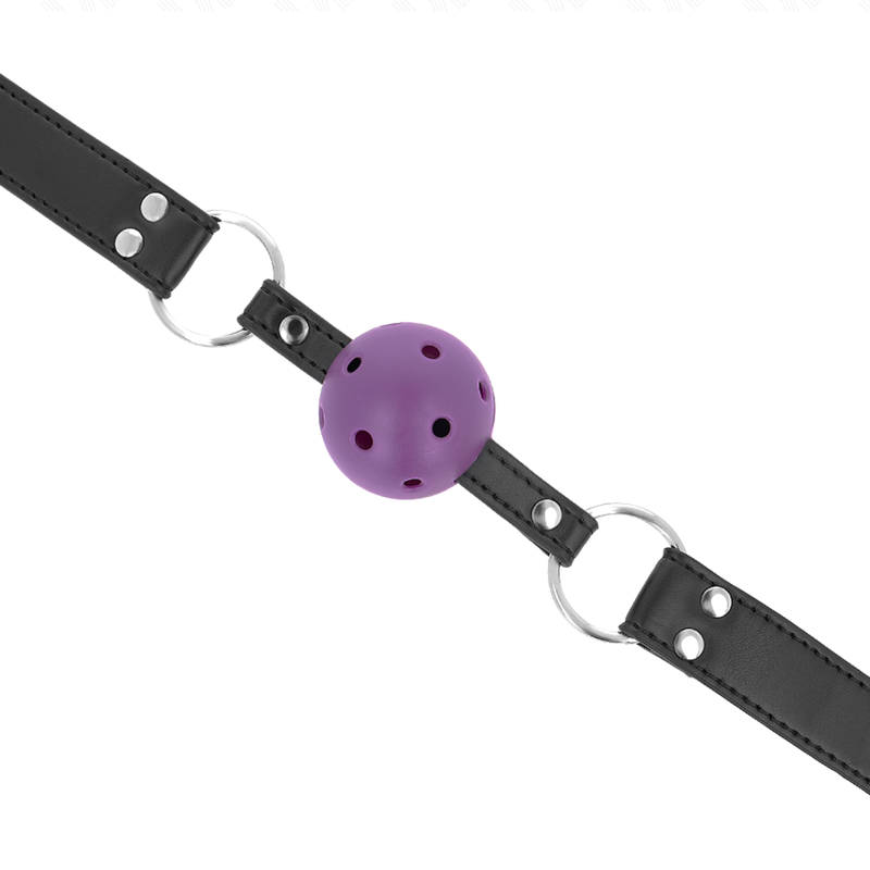 KINK - PALLA TRASPIRANTE BAVAGLIO 4 CM CON DOPPIO RIVETTO VIOLA 62,5 x 2,5 CM REGOLABILE 42-58 CM – Mascelle – foto 4
