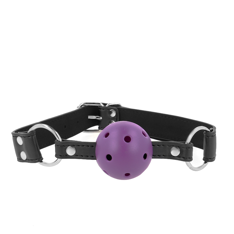 KINK - PALLA TRASPIRANTE BAVAGLIO 4 CM CON DOPPIO RIVETTO VIOLA 62,5 x 2,5 CM REGOLABILE 42-58 CM – Mascelle
