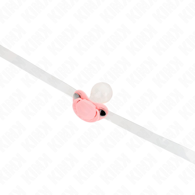 KINK - BAVAGLIO A FORMA DI CIUCCIO ROSA 5.5 x 4 CM REGOLABILE 43-60 CM – Mascelle – foto 2
