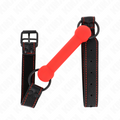 KINK - BONE GAG CON CINTURINO IN SIMILPELLE ROSSO REGOLABILE 41-57 CM – Mascelle