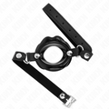 KINK - BAVAGLIO LIP 8 CM CON CINTURINO IN SIMILPELLE NERA 63 x 2 CM REGOLABILE 39-58 CM – Mascelle