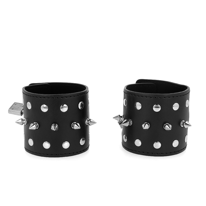 KINK - RESISTENZA DA POLSO PUNK CON PUNTE 25 X 6 CM – Sistemare le manette – foto 2