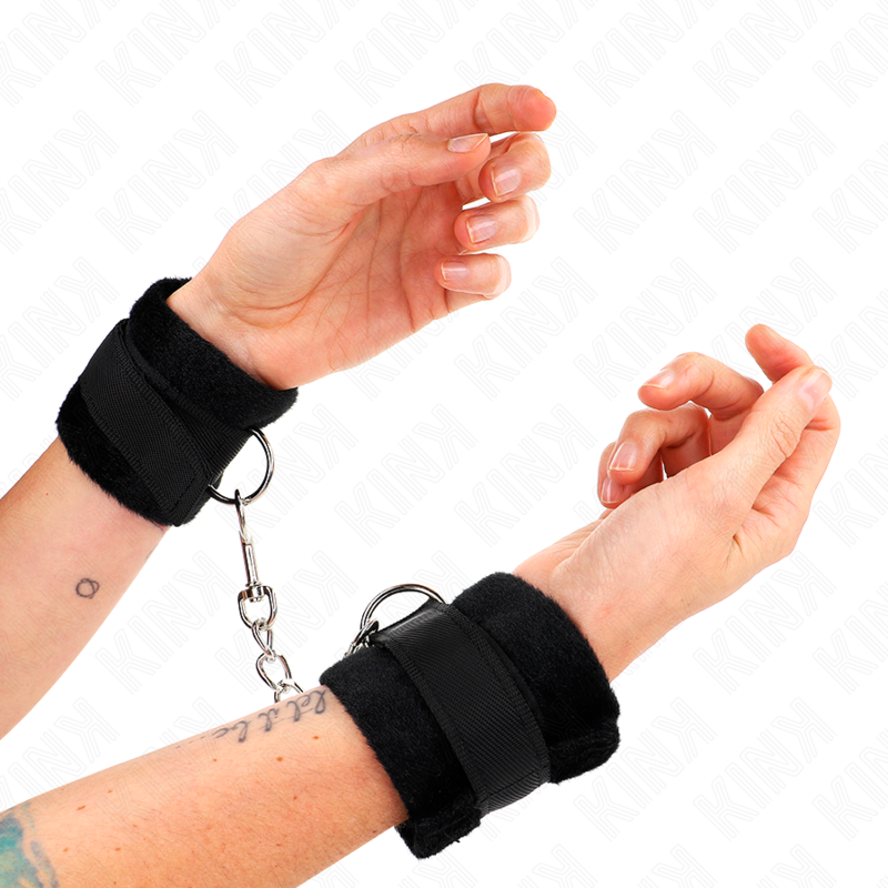 KINK - POLSINI IN PELLICCIA PER PRINCIPIANTI NERI 30 X 7 CM – Sistemare le manette