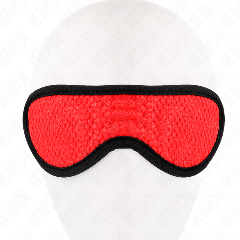 KINK - BENDA A TEXTURE A SCALA CON BORDO RICOPERTO ROSSO 20 x 7 CM – Maschere intere – foto 4
