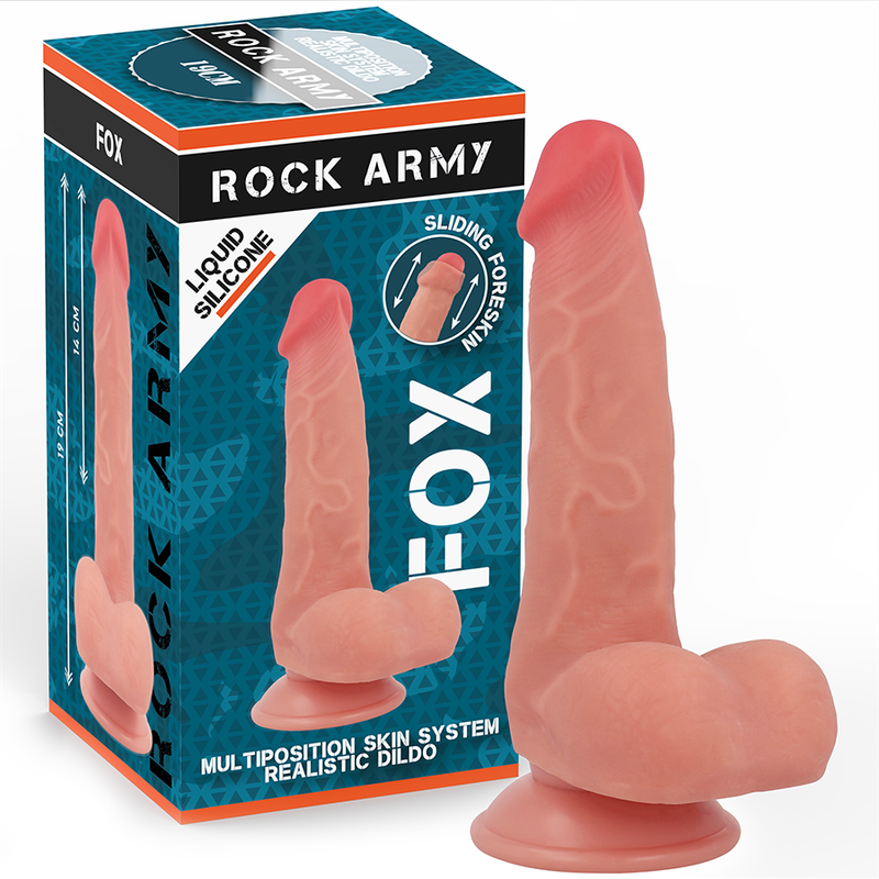 ROCKARMY - SILICONE LIQUIDO VOLPE 19 CM -O- 3,2 CM – Peni realistici – foto 2