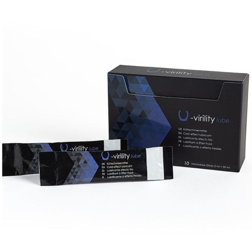 500 COSMETICS - U-VIRILITY LUBE LUBRIFICANTE EFFETTO FREDDO 10 X 5 ML – Effetto freddo