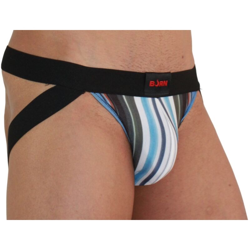 BURN - 009 JOCK MULTICOLORE / NERO S – Sospensori