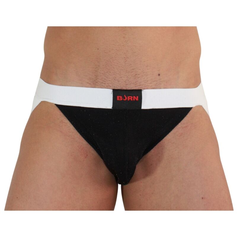 BURN - 004 JOCK NERO LUCIDO / BIANCO L – Sospensori – foto 2