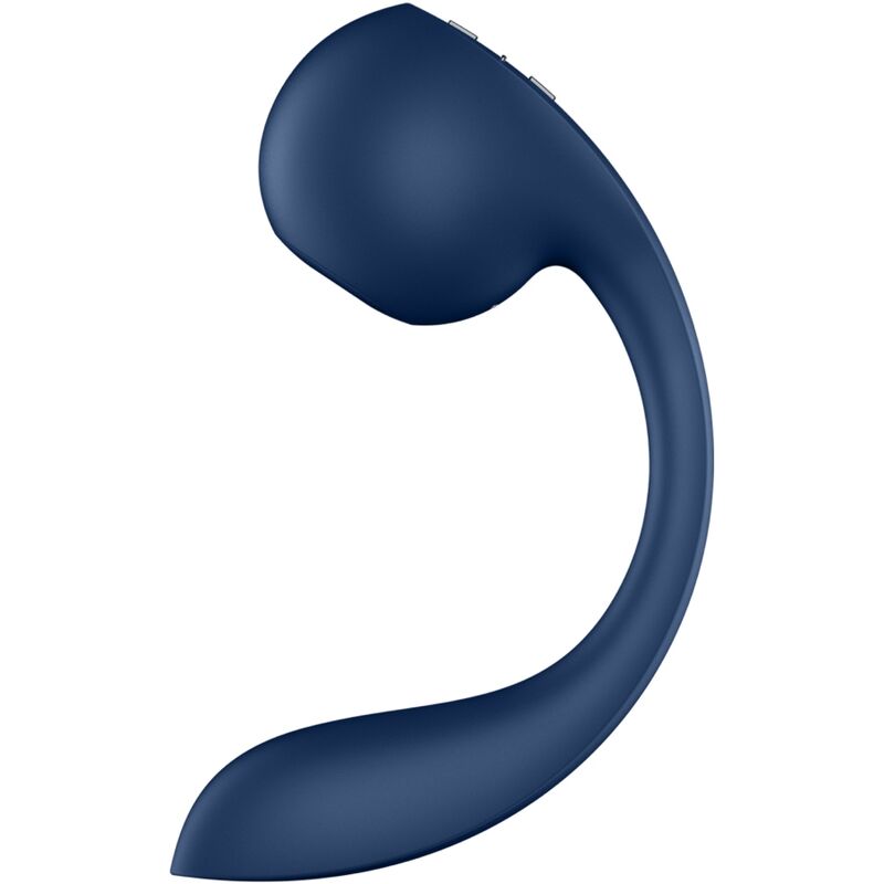 SATISFYER - PRO+ WAVE 4 STIMOLATORE PUNTO G E AIR PULSE APP GRATUITA BLU SCURO – Vibratori succhiatori a onde di pressione