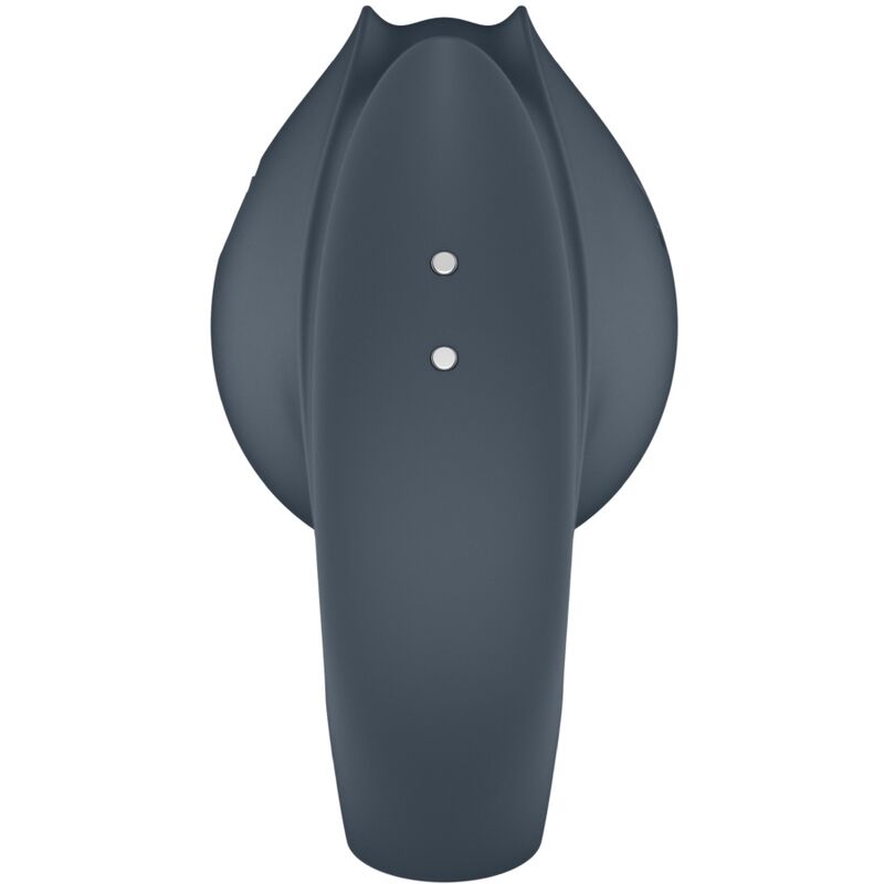SATISFYER - PERFECT PAIR 2 MULTIVIBRATORE 2 IN 1 ANELLO PER PENE E STIMOLATORE PER DITA GRIGIO – Per il clitoride – foto 8