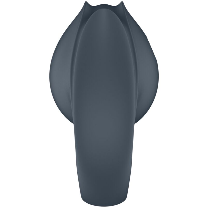 SATISFYER - PERFECT PAIR 2 MULTIVIBRATORE 2 IN 1 ANELLO PER PENE E STIMOLATORE PER DITA GRIGIO – Per il clitoride – foto 7