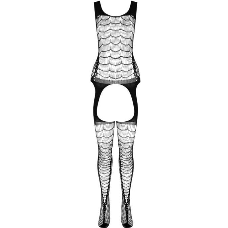 PASSION - BS 104 BODYSTOCKING NERO TAGLIA UNICA – Bodystocking – foto 3
