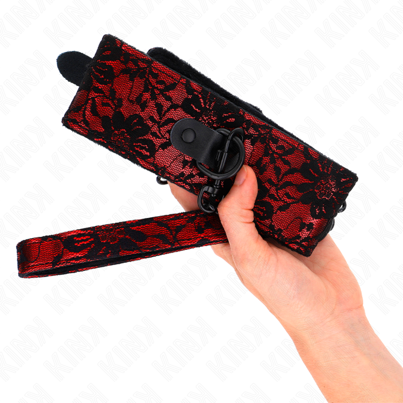 KINK - COLLANA IN PIZZO CON CINTURA CON CINTURA IN VERA PELLE 105 CM / 44 X 5,5 CM – Collane – foto 4