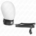 KINK - COLLANA CON CINTURA 116 CM CON CINTURINO IN PELLE NERA REGOLABILE 40-48 CM X 6 CM – Collane