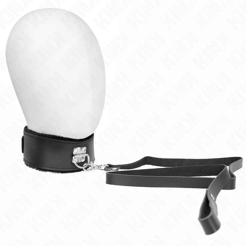 KINK - COLLANA CON CINTURA 116 CM CON CINTURINO IN PELLE NERA REGOLABILE 40-48 CM X 6 CM – Collane