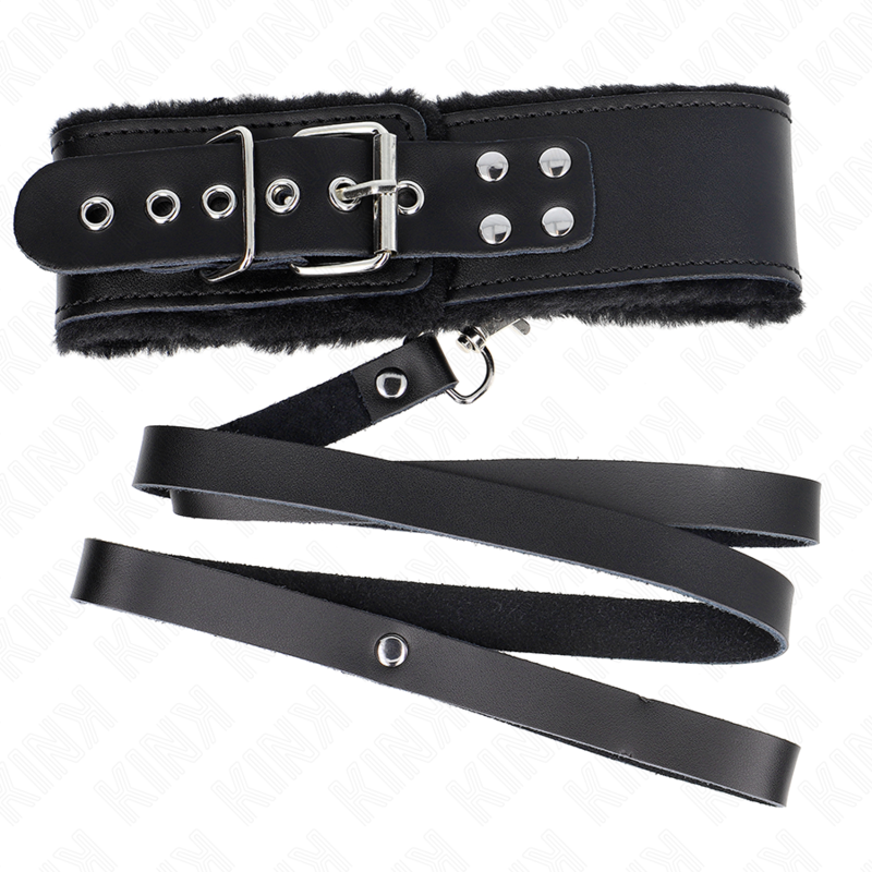 KINK - COLLANA CON CINTURA 116 CM CON CINTURINO IN PELLE NERA REGOLABILE 40-48 CM X 6 CM – Collane – foto 5