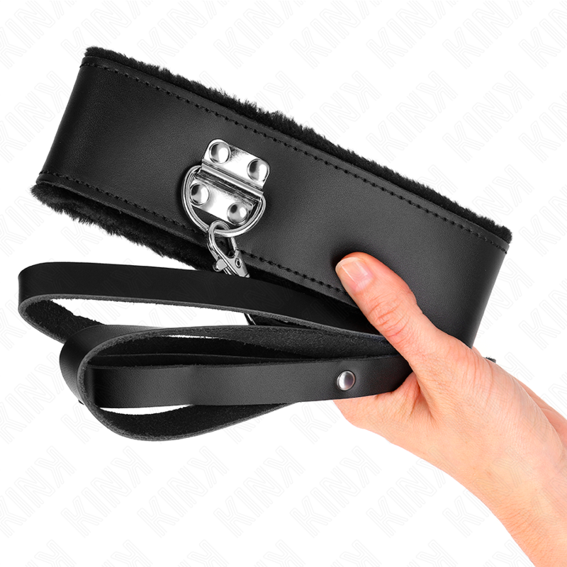 KINK - COLLANA CON CINTURA 116 CM CON CINTURINO IN PELLE NERA REGOLABILE 40-48 CM X 6 CM – Collane – foto 3