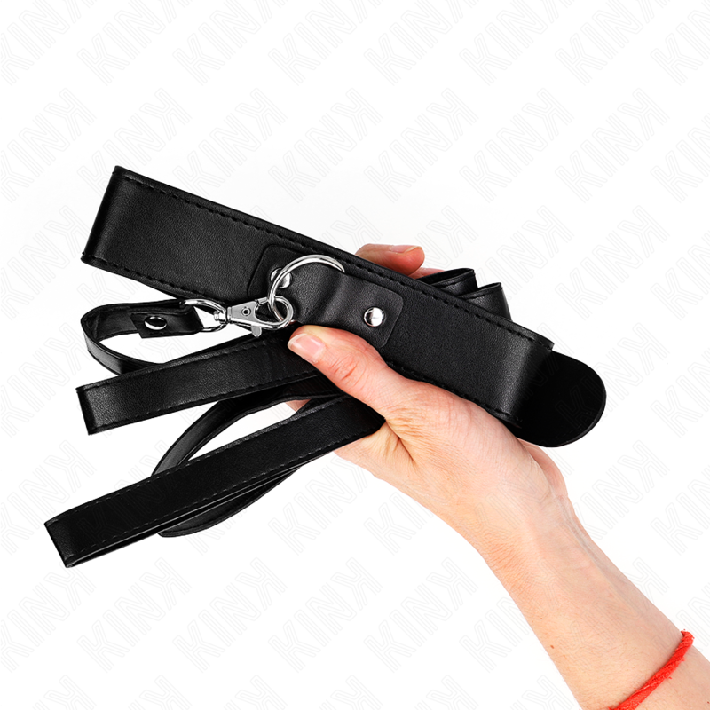 KINK - COLLANA CON CINTURA 116 CM NERO CINTURINO REGOLABILE 32-50 CM X 8 CM – Collane – foto 4