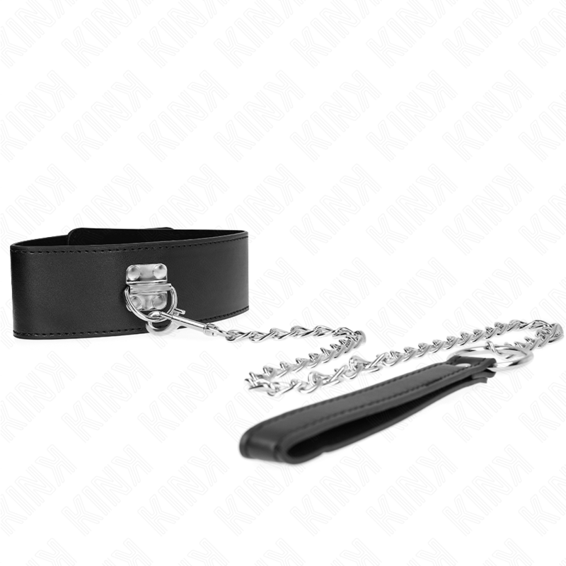 KINK - COLLANA CON CINTURA 65 CM CON CINTURINO LARGO NERO REGOLABILE 33,5-41 CM X 5 CM – Collane – foto 3