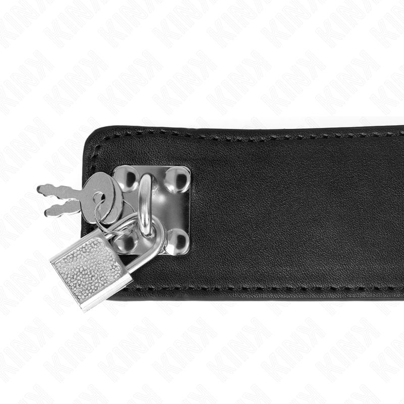KINK - COLLANA CON CINTURA 65 CM CON CINTURINO LARGO NERO REGOLABILE 33,5-41 CM X 5 CM – Collane – foto 6