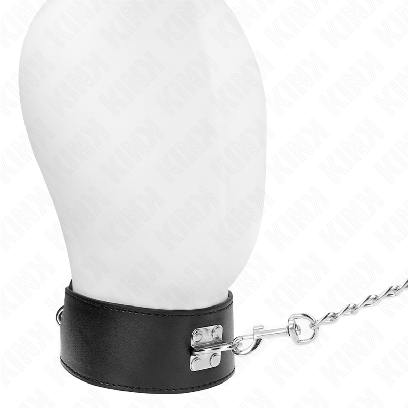 KINK - COLLANA CON CINTURA 65 CM CON CINTURINO LARGO NERO REGOLABILE 33,5-41 CM X 5 CM – Collane – foto 2